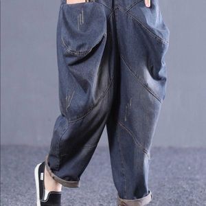 Denim harem pants-New, never worn.